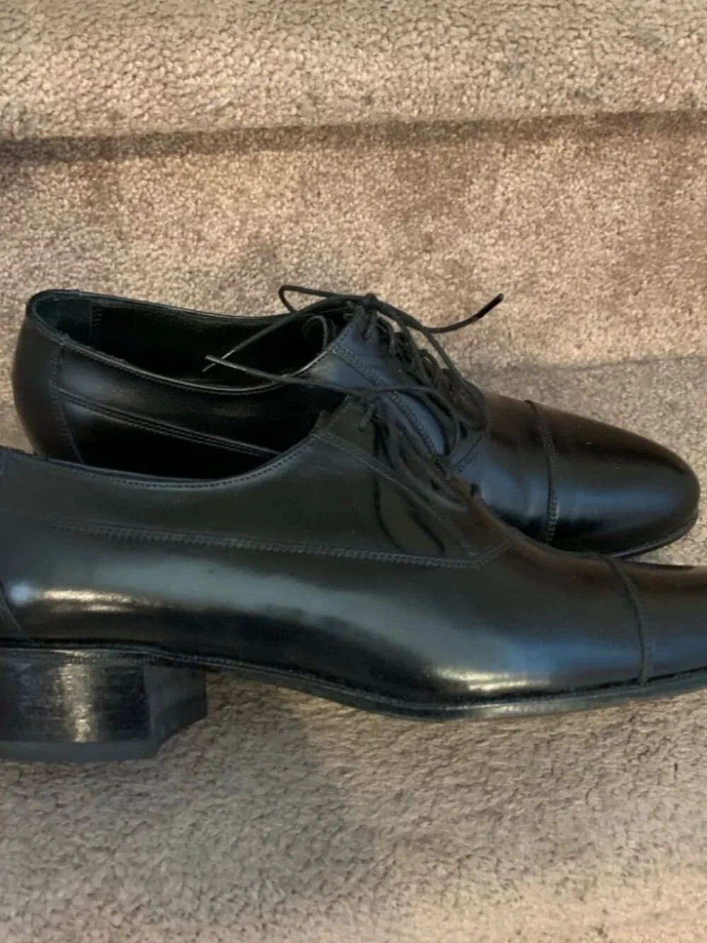 Florsheim Men’s Black Leather Dress Shoes Size 10 1/2 E